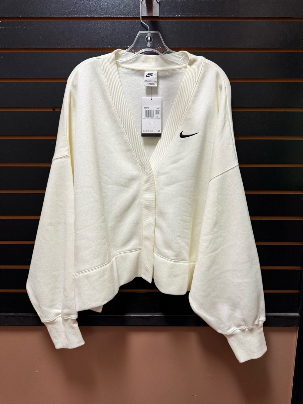 NWT Nike Phoenix Fleece Over-Oversized Cardigan Sail Women’s XXL